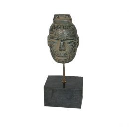 Bronze Maori Head