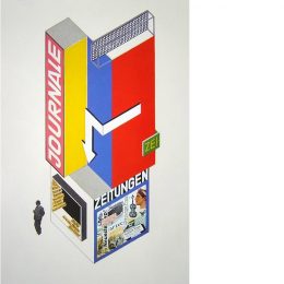 Entwurf fr einen Zeitungskiosk