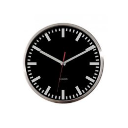Station Karlsson Clock Steel