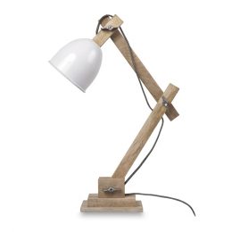 Table lamp with metal shade
