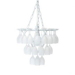 Vino frosted glass chandelier