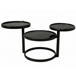 Double Swivel Steel Table by Leitmotiv